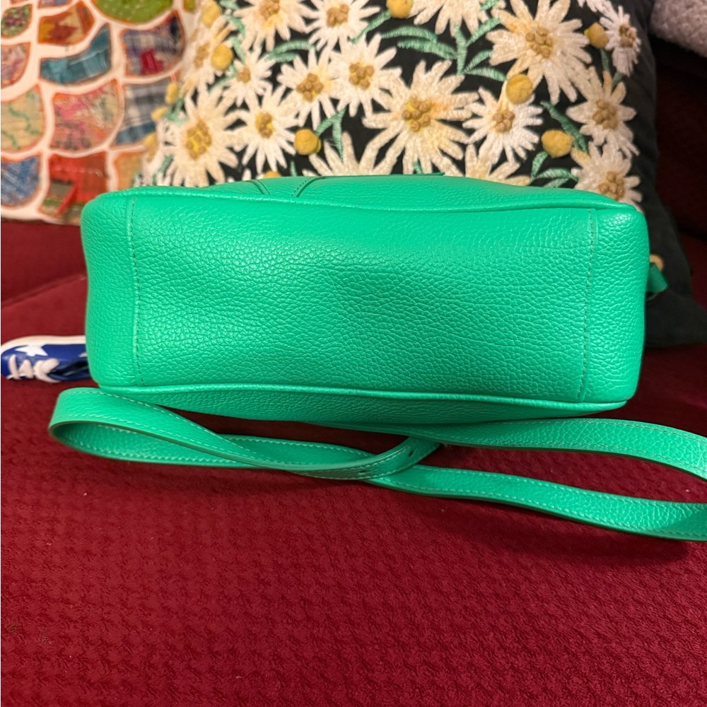 Golden Goose Star Patch Leather Crossbody Bag Green - Picture 4 of 10